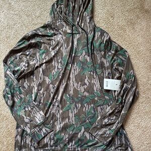 Camouflage Green and Brown Men's Lightweight Jacket